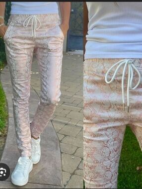 Bevy Flog Rose Gold Python Pant Shely